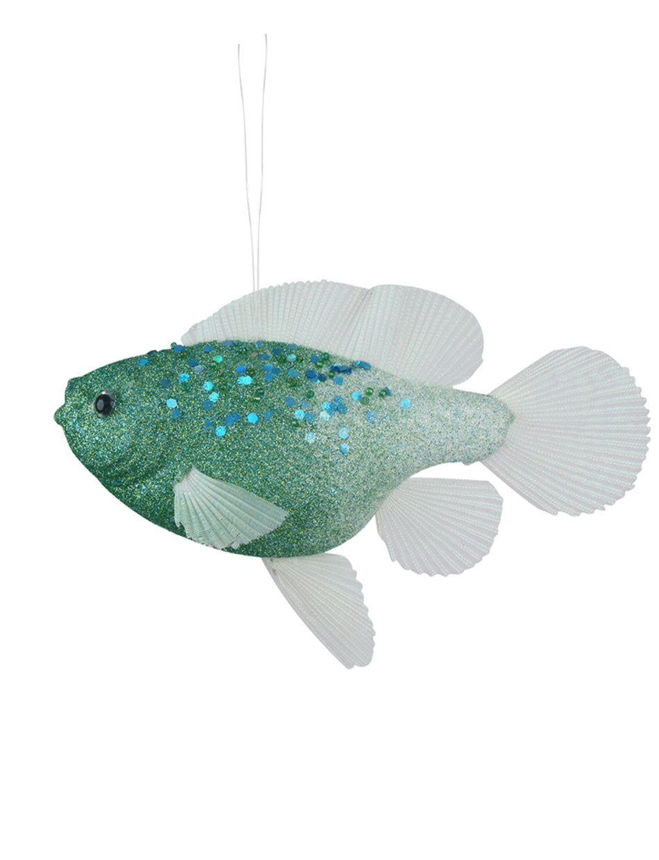 Blue Fish Christmas Tree Ornament