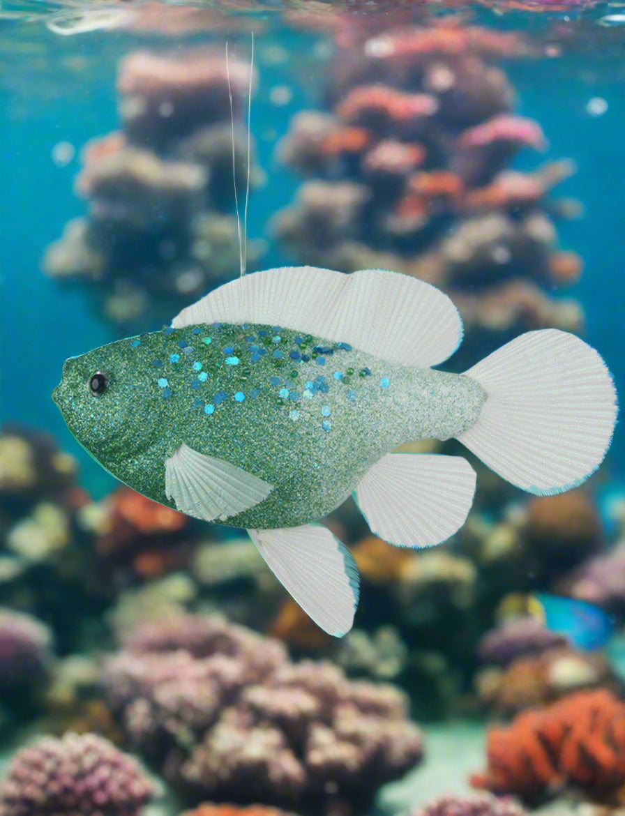 Blue Fish Christmas Tree Ornament