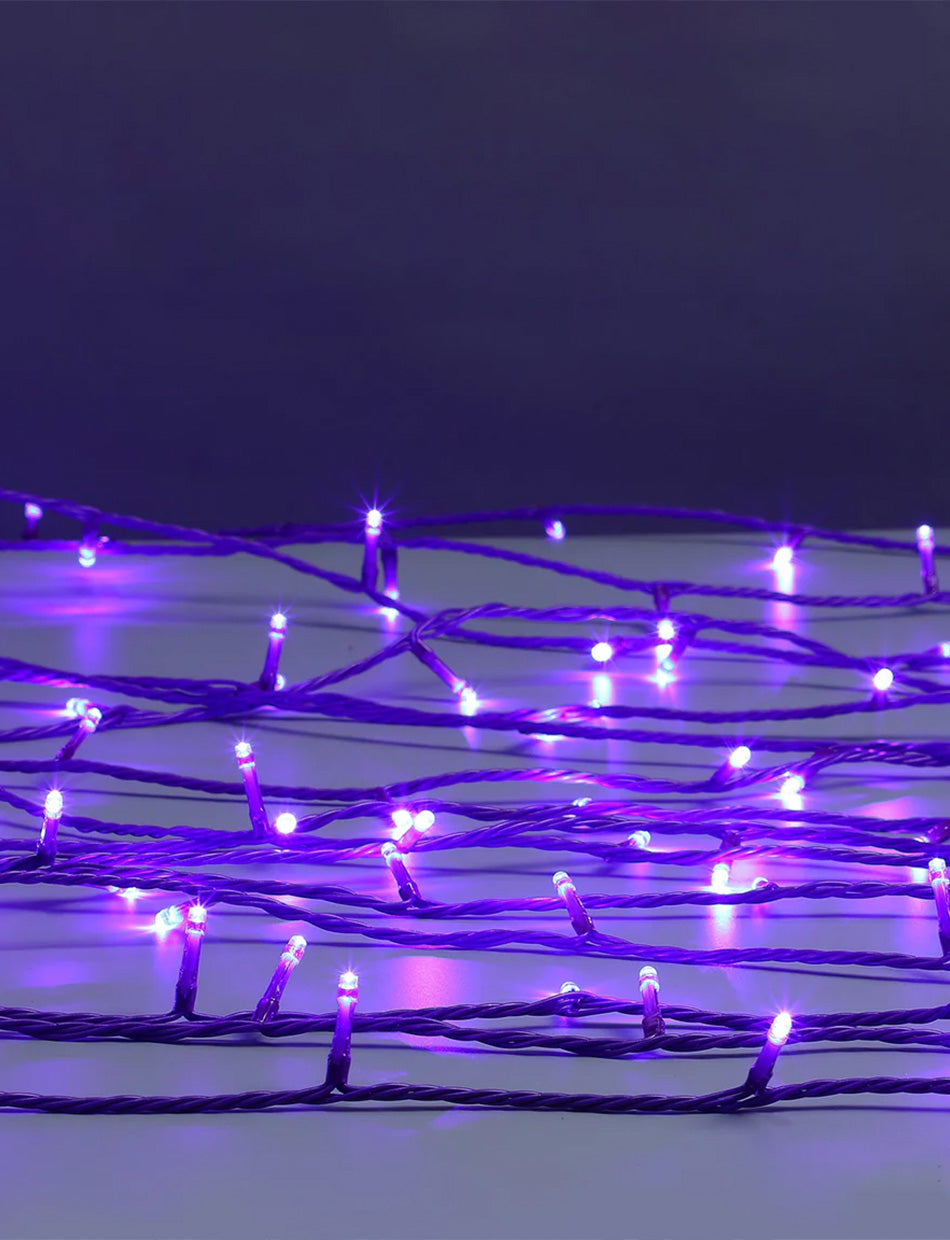 300 LED Connectable Coloured cable string light Purple
