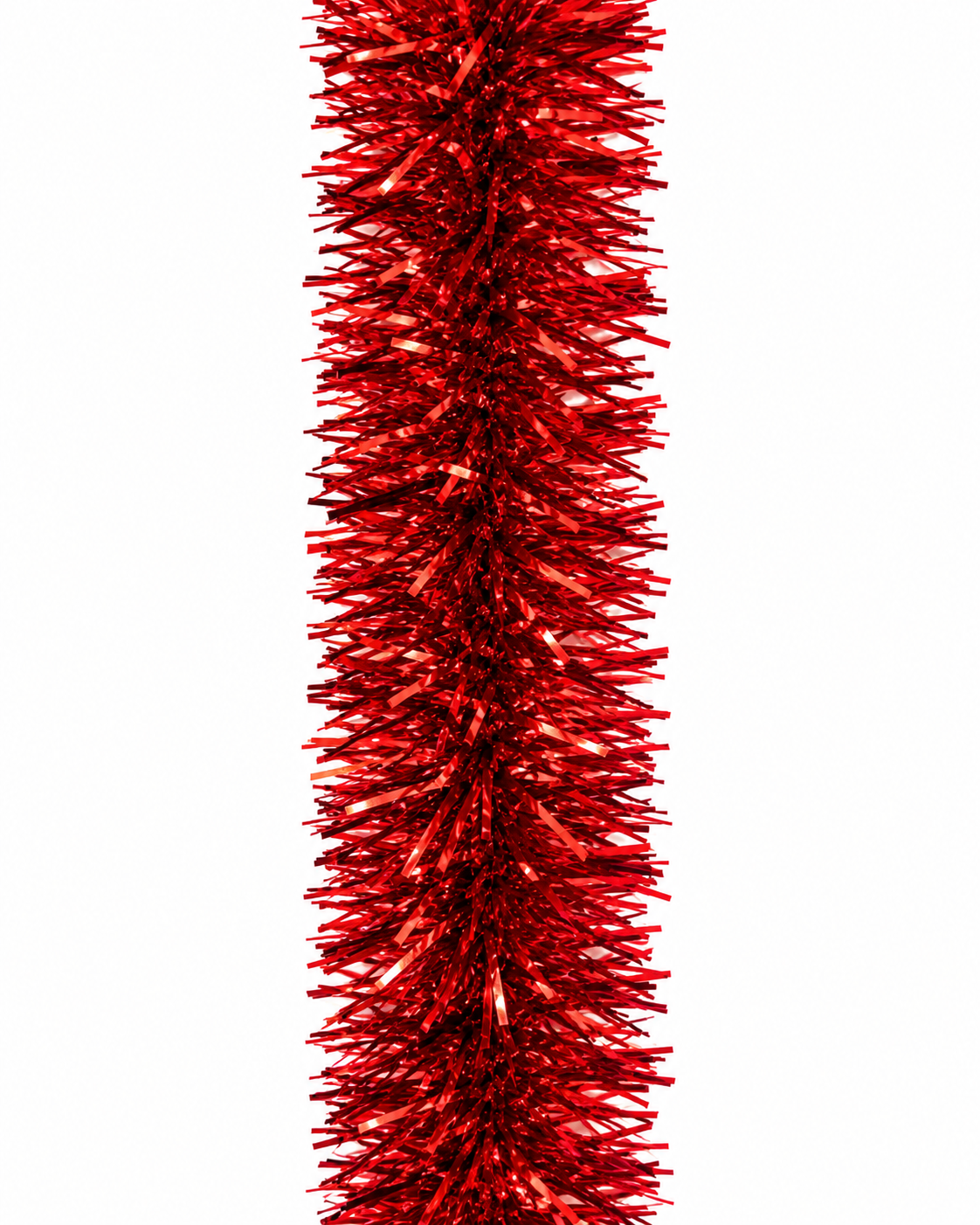 Premium Australian Made Christmas Tinsel 2.5m RED 100mm wide