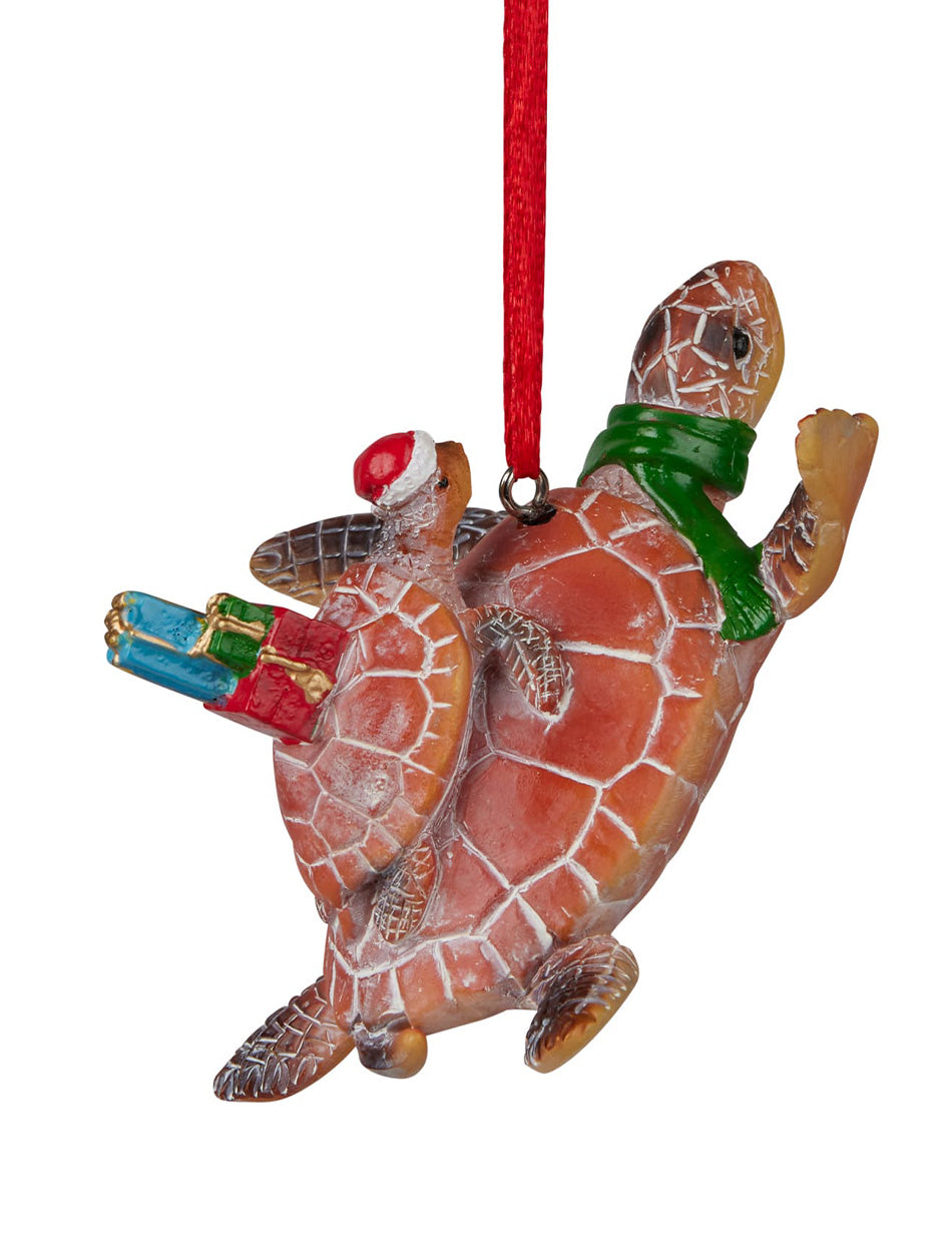 Aussie Figurine Christmas Sea Turtle Hanging Decoration