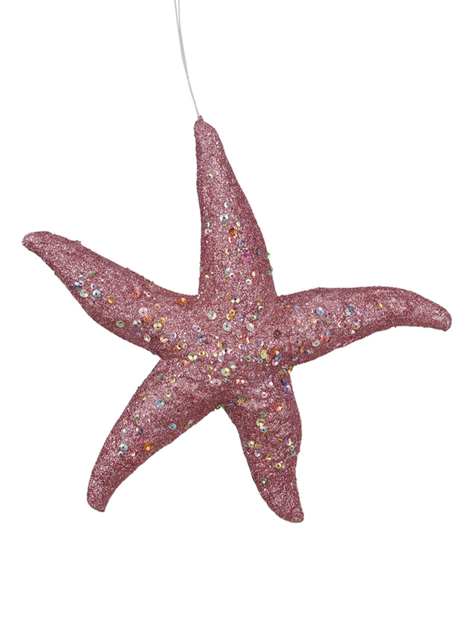 Rose Starfish Christmas Tree Ornament