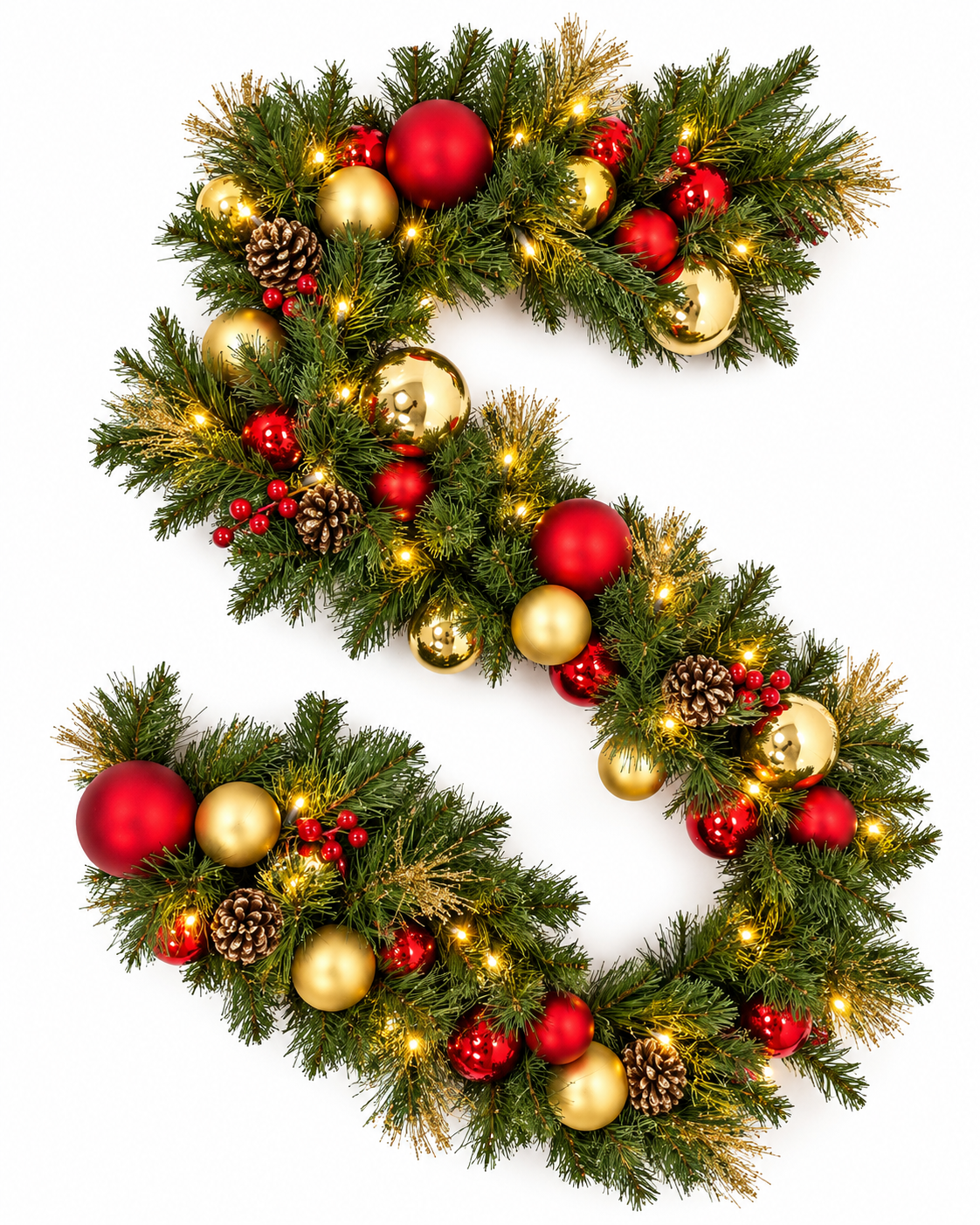 Trafalgar Square Christmas Garland - 1.8m / 6ft