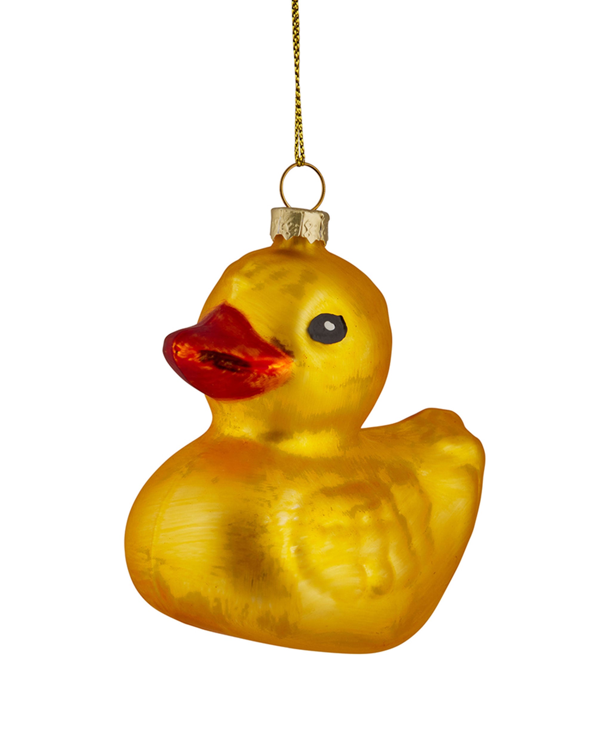 Yellow Ducky Glass Bauble